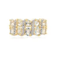 Bague en argent et Aigue-marine