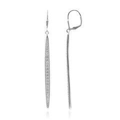 Boucles d'oreilles en argent et Zircon