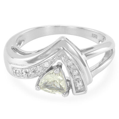 Bague en argent et Scapolithe jaune