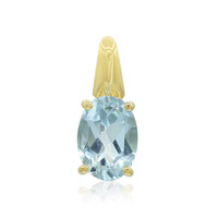 Pendentif en argent et Topaze bleu ciel