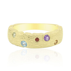 Bague en argent et Topaze bleu Suisse