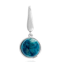 Pendentif en argent et Azurite-Malachite