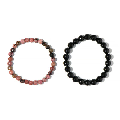 Bracelet et Tourmaline noire