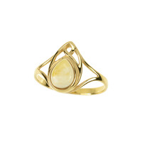 Bague en argent et Ambre baltique