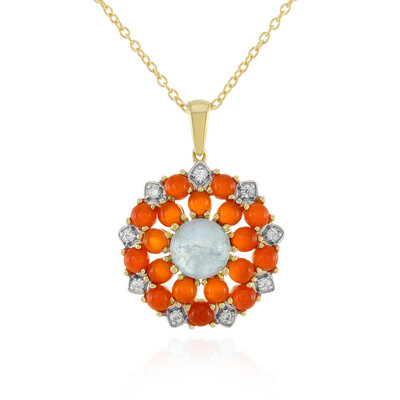Collier en argent et Aigue-marine