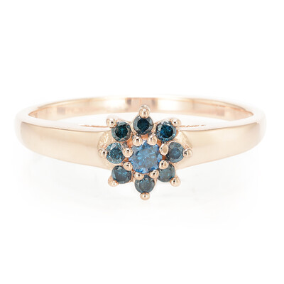 Bague en argent et Diamant fantaisie