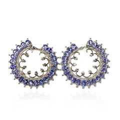 Boucles d'oreilles en argent et Tanzanite (Dallas Prince Designs)