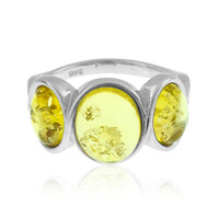 Bague en argent et Ambre baltique