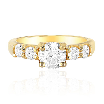 Bague en argent et Topaze blanche