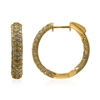 Boucles d'oreilles en or et Diamant fancy SI2 (CIRARI)