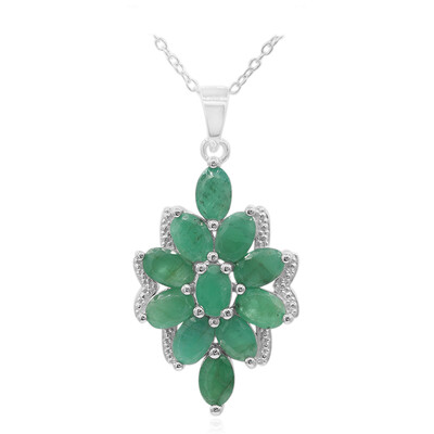 Collier en argent et Emeraude