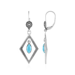 Boucles d'oreilles en argent et Turquoise Sleeping Beauty (Desert Chic)
