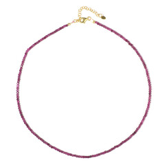 Collier en argent et Rubis du Mozambique