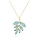 Collier en argent et Quartz bleu pastel