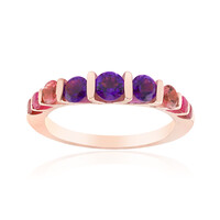 Bague en argent et Améthyste de Zambie