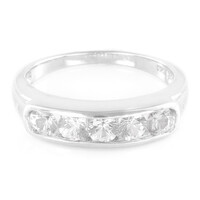 Bague en argent et Saphir blanc