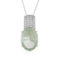 Collier en argent et Améthyste verte