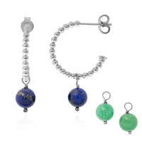 Boucles d'oreilles en argent et Lapis-Lazuli