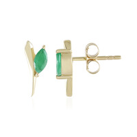 Boucles d'oreilles en or et Emeraude du Brésil (de Melo)