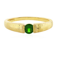 Bague en argent et Diopside de Russie