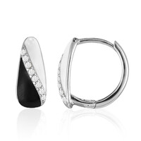 Boucles d'oreilles en argent et Topaze blanche