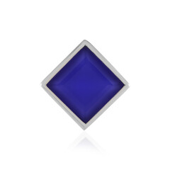 Pendentif en argent et Calcédoine bleue