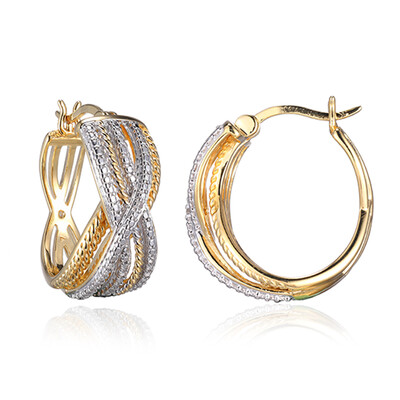 Boucles d'oreilles en argent et Diamant I3 (I)