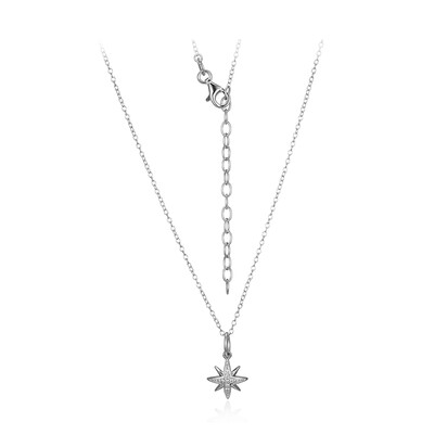 Collier en argent et Topaze blanche