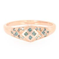 Bague en argent et Diamant fantaisie