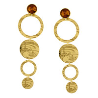 Boucles d'oreilles en argent et Ambre baltique