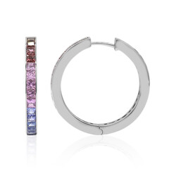 Boucles d'oreilles en or et Saphir de Ceylan Fancy (Estée Collection)