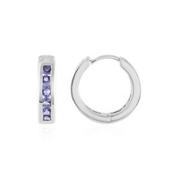 Boucles d'oreilles en argent et Tanzanite