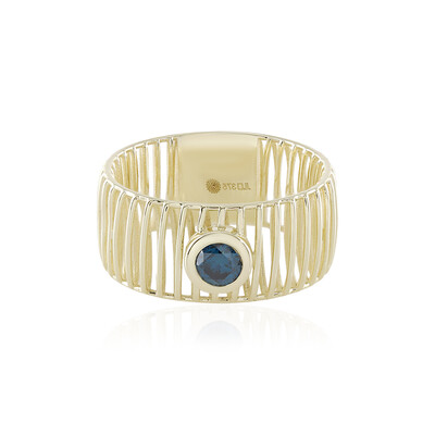 Bague en or et Diamant bleu I2 (Ornaments by de Melo)