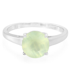 Bague en argent et Préhnite