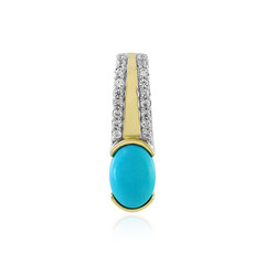 Pendentif en or et Turquoise Sleeping Beauty