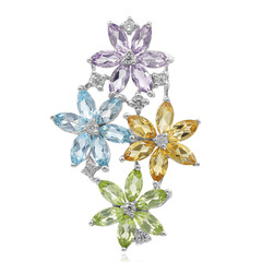 Pendentif en argent et Améthyste