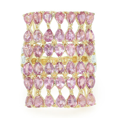 Bague en or et Saphir Padparadscha non chauffé (AMAYANI)
