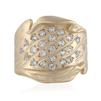 Bague en argent et Topaze blanche