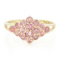Bague en or et Saphir Padparadscha non chauffé (AMAYANI)