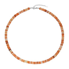 Collier en argent et Aventurine rouge