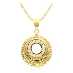 Collier en argent et Saphir blanc