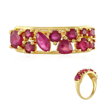 Bague en argent et Rubis de Madagascar