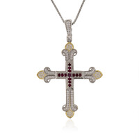 Collier en argent et Rubis du Mozambique (Dallas Prince Designs)