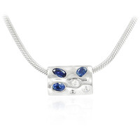 Collier en argent et Saphir du Laos