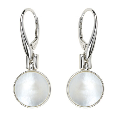 Boucles d'oreilles en argent et Nacre (dagen)
