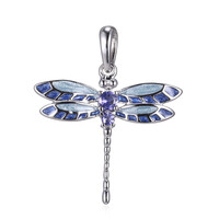 Pendentif en argent et Iolite