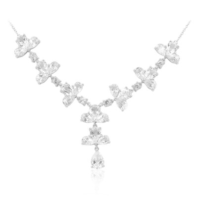 Collier en argent et Topaze blanche