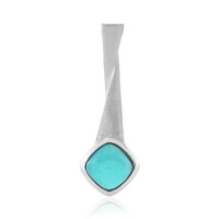 Pendentif en argent et Opale bleue d'Éthiopie