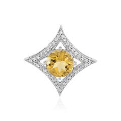 Pendentif en argent et Citrine