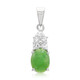 Pendentif en argent et Chrysoprase impériale
